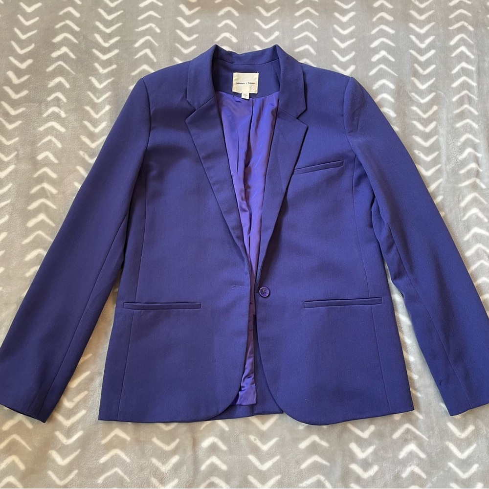 Blue Silence + Noise Boyfriend Blazer